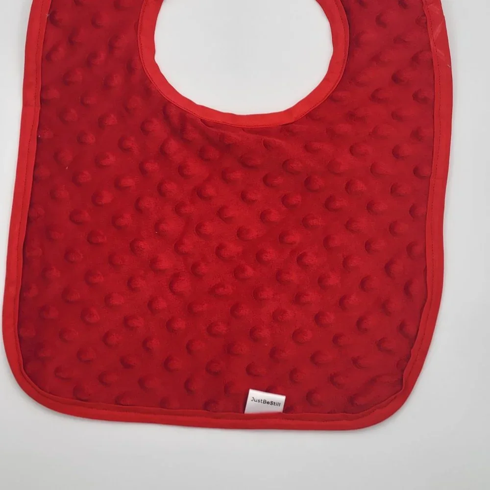 Handmade Watermelon/Lady bug print Toddler Bright Drool bib 12Wx14L.